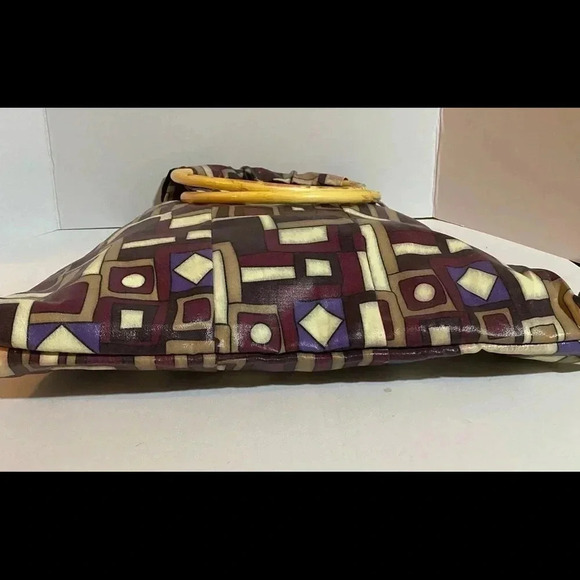 Comeco print nylon satchel handbag - Picture 2 of 12